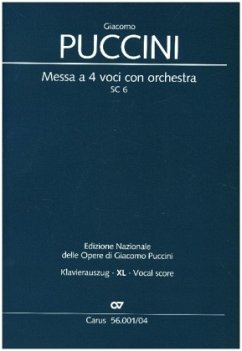 Messa a 4 voci con orchestra (Klavierauszug XL) - Puccini, Giacomo