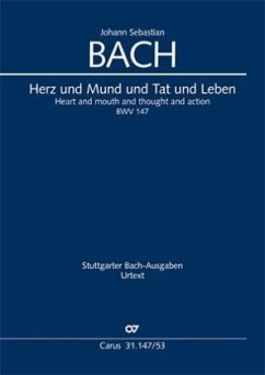 Herz und Mund und Tat und Leben, Klavierauszug - Bach, Johann Sebastian