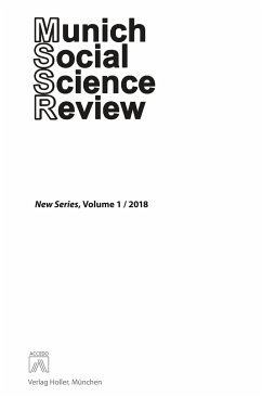 Munich Social Science Review (MSSR), Volume I - Holler, Manfred J.