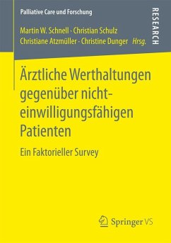 Cover Ärztliche Werthaltungen gegenüber nichteinwilligungsfähigen Patienten (eBook, PDF)