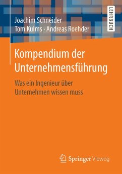 Kompendium der Unternehmensführung (eBook, PDF) - Schneider, Joachim; Kulms, Tom; Roehder, Andreas