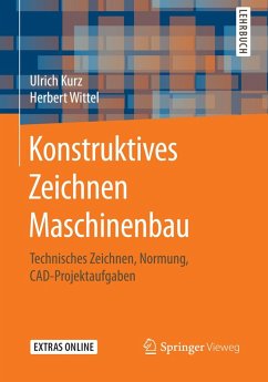 Konstruktives Zeichnen Maschinenbau (eBook, PDF) - Kurz, Ulrich; Wittel, Herbert