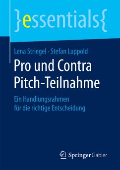 Pro und Contra Pitch-Teilnahme (eBook, PDF) - Striegel, Lena; Luppold, Stefan