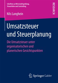 Umsatzsteuer und Steuerplanung (eBook, PDF) - Langhein, Dr. Nils