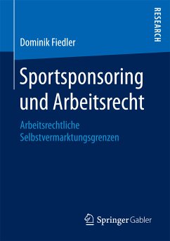 Sportsponsoring und Arbeitsrecht (eBook, PDF) - Fiedler, Dominik