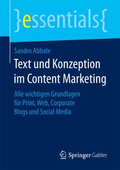 Text und Konzeption im Content Marketing (eBook, PDF) - Abbate, Sandro