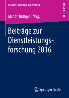 Beiträge zur Dienstleistungsforschung 2016 (eBook, PDF)