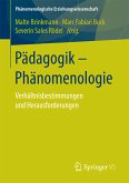 Pädagogik - Phänomenologie (eBook, PDF)