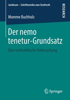 Der nemo tenetur-Grundsatz (eBook, PDF) - Buchholz, Momme