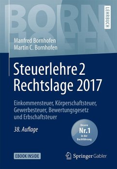 Steuerlehre 2 Rechtslage 2017 (eBook, PDF) - Bornhofen, Manfred; Bornhofen, Martin C.