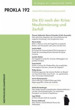 Cover Die EU nach der Krise: Neuformierung und Zerfall / Prokla .192