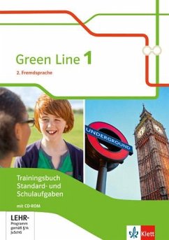 Green Line 1. 2. Fremdsprache. Trainingsbuch Standard- und Schulaufgaben, Heft mit Lösungen und MediensammlungKlasse 6