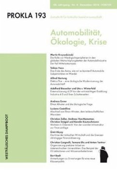 Cover Automobilität, Ökologie, Krise / Prokla 193