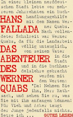 Das Abenteuer des Werner Quabs (eBook, ePUB) - Fallada, Hans