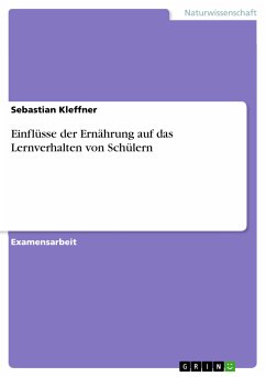 Einflüsse der Ernährung auf das Lernverhalten von Schülern (eBook, PDF) - Kleffner, Sebastian