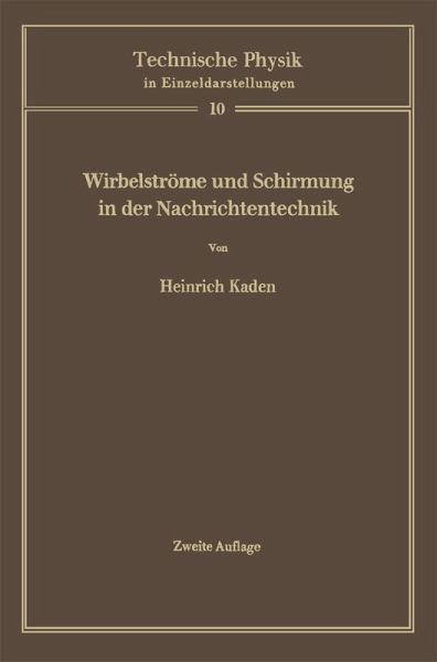 Wirbelströme und Schirmung in der Nachrichtentechnik (eBook, PDF)