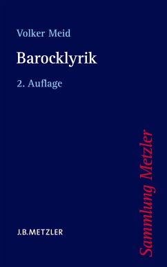 Barocklyrik (eBook, PDF) - Meid, Volker