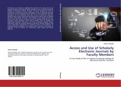 Access and Use of Scholarly Electronic Journals by Faculty Members