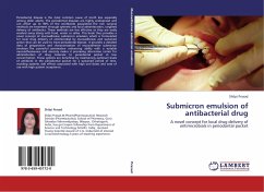 Submicron emulsion of antibacterial drug