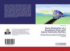 Noise Elimination of a Broadband Noise with Hybrid Helmholtz Mufflers