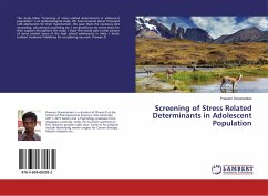 Screening of Stress Related Determinants in Adolescent Population - Devanandan, Praveen