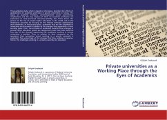 Private universities as a Working Place through the Eyes of Academics