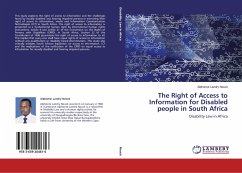 The Right of Access to Information for Disabled people in South Africa - Nouck, Alphonse Landry