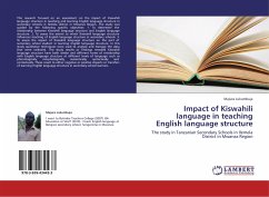 Impact of Kiswahili language in teaching English language structure