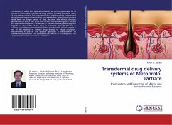 Transdermal drug delivery systems of Metoprolol Tartrate