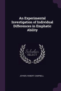 An Experimental Investigation of Individual Differences in Emphatic Ability