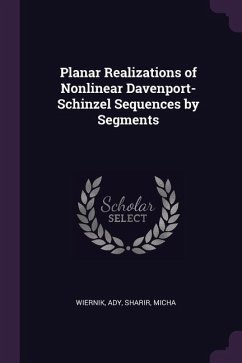 Planar Realizations of Nonlinear Davenport-Schinzel Sequences by Segments - Wiernik, Ady; Sharir, Micha
