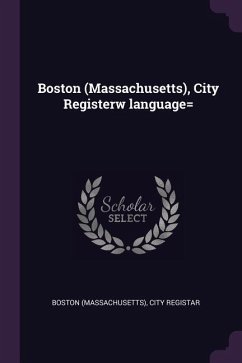 Boston (Massachusetts), City Registerw language=