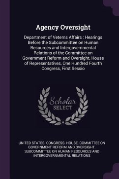 Cover Agency Oversight