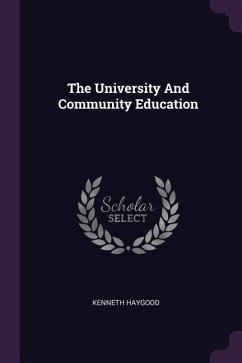 Cover The University And Community Education