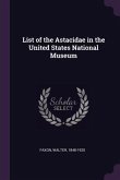 List of the Astacidae in the United States National Museum