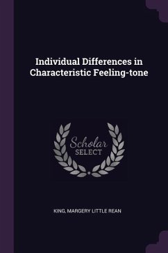 Individual Differences in Characteristic Feeling-tone