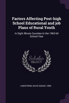 Factors Affecting Post-high School Educational and job Plans of Rural Youth