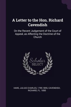 A Letter to the Hon. Richard Cavendish