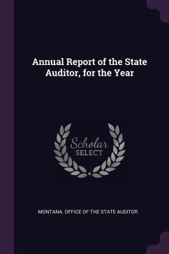 Cover Annual Report of the State Auditor, for the Year