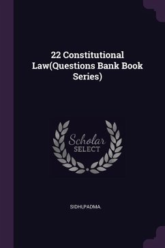 Cover 22 Constitutional Law(Questions Bank Book Series)