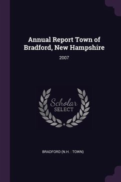 Annual Report Town of Bradford, New Hampshire