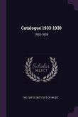 Catalogue 1933-1938