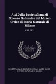 Atti Della Societtaliana di Scienze Naturali e del Museo Civico di Storia Naturale di Milano