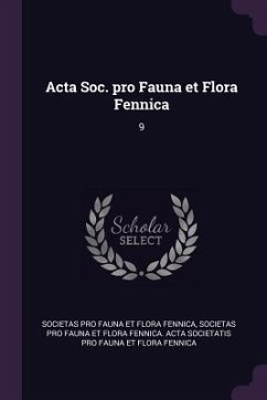Cover Acta Soc. pro Fauna et Flora Fennica