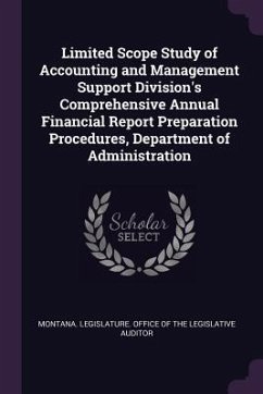 Cover Limited Scope Study of Accounting and Management Support Division's Comprehensive Annual Financial Report Preparation Procedures, Department of Administration