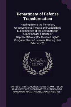 Department of Defense Transformation Cover Department of Defense Transformation