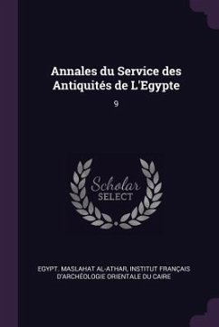 Annales du Service des Antiquités de L'Egypte