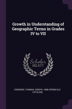 Growth in Understanding of Geographic Terms in Grades IV to VII