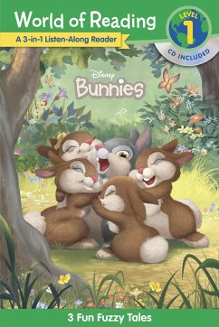 World of Reading: Disney Bunnies 3-In-1 Listen-Along Reader-Level 1: 3 Fun Fuzzy Tales [With Audio CD] - Disney Books
