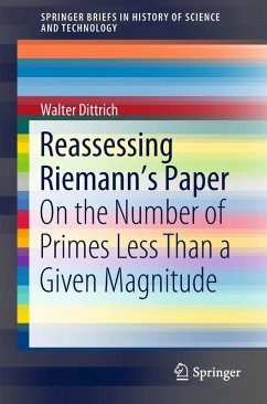 Reassessing Riemann's Paper (eBook, PDF) - Dittrich, Walter